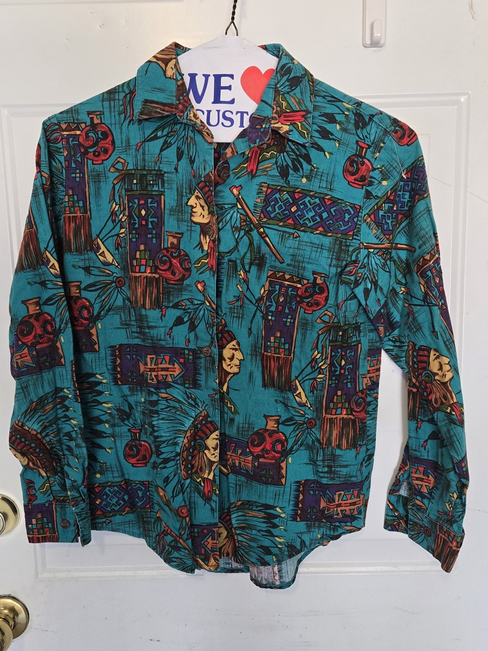 Vntg Sharon Young Western Wear Shirt Size 4